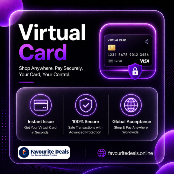 Virtual Payment Cards for Gaming, Apps & Online Shopping